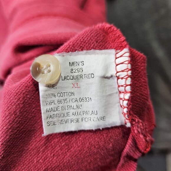 Woolrich Polo Shirt Mens Size XL Red Short Sleeve Vintage Original Outdoor - Picture 6 of 15